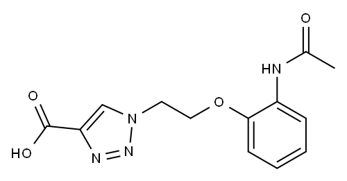 1-[2-(2-acetamidophenoxy)ethyl]-1H-1,2,3-triazole-4-carboxylic acid