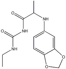1-[2-(2H-1,3-benzodioxol-5-ylamino)propanoyl]-3-ethylurea Structure