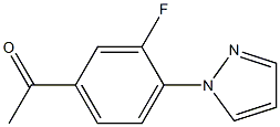 1-[3-fluoro-4-(1H-pyrazol-1-yl)phenyl]ethan-1-one