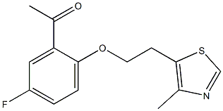 1-{5-fluoro-2-[2-(4-methyl-1,3-thiazol-5-yl)ethoxy]phenyl}ethan-1-one