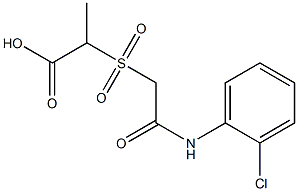 2-({[(2-chlorophenyl)carbamoyl]methane}sulfonyl)propanoic acid