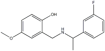 2-({[1-(3-fluorophenyl)ethyl]amino}methyl)-4-methoxyphenol
