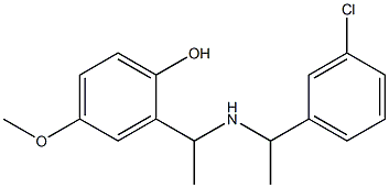 2-(1-{[1-(3-chlorophenyl)ethyl]amino}ethyl)-4-methoxyphenol