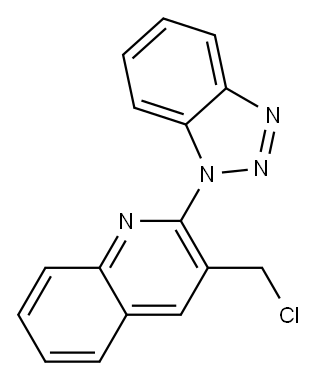 2-(1H-1,2,3-benzotriazol-1-yl)-3-(chloromethyl)quinoline