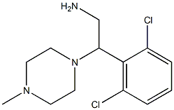 2-(2,6-dichlorophenyl)-2-(4-methylpiperazin-1-yl)ethan-1-amine Structure