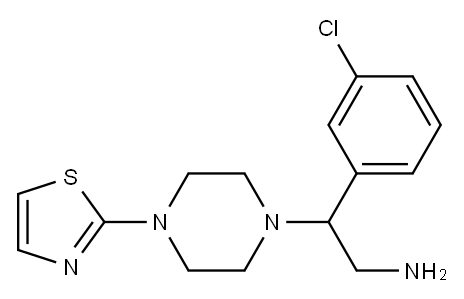 2-(3-chlorophenyl)-2-[4-(1,3-thiazol-2-yl)piperazin-1-yl]ethan-1-amine|