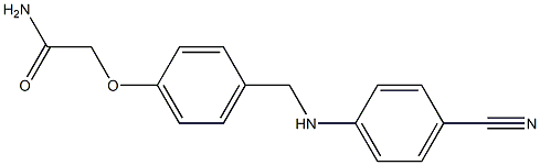 2-(4-{[(4-cyanophenyl)amino]methyl}phenoxy)acetamide