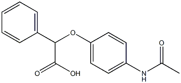 2-(4-acetamidophenoxy)-2-phenylacetic acid Struktur