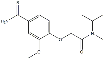 2-(4-carbamothioyl-2-methoxyphenoxy)-N-methyl-N-(propan-2-yl)acetamide