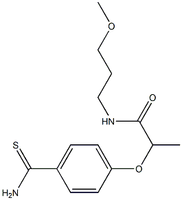 2-(4-carbamothioylphenoxy)-N-(3-methoxypropyl)propanamide|