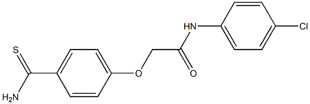 2-(4-carbamothioylphenoxy)-N-(4-chlorophenyl)acetamide