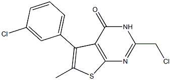 2-(chloromethyl)-5-(3-chlorophenyl)-6-methyl-3H,4H-thieno[2,3-d]pyrimidin-4-one