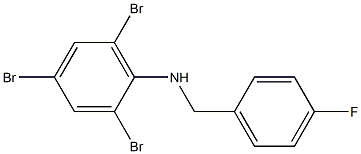 2,4,6-tribromo-N-[(4-fluorophenyl)methyl]aniline