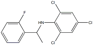 2,4,6-trichloro-N-[1-(2-fluorophenyl)ethyl]aniline