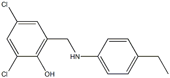 2,4-dichloro-6-{[(4-ethylphenyl)amino]methyl}phenol
