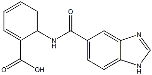 2-[(1H-benzimidazol-5-ylcarbonyl)amino]benzoic acid Structure