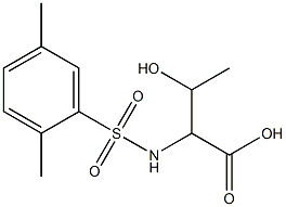 2-[(2,5-dimethylbenzene)sulfonamido]-3-hydroxybutanoic acid
