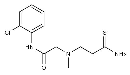 2-[(2-carbamothioylethyl)(methyl)amino]-N-(2-chlorophenyl)acetamide