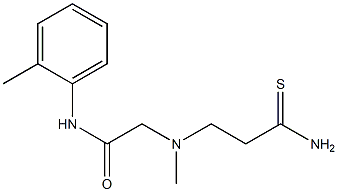 2-[(2-carbamothioylethyl)(methyl)amino]-N-(2-methylphenyl)acetamide