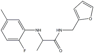 2-[(2-fluoro-5-methylphenyl)amino]-N-(furan-2-ylmethyl)propanamide