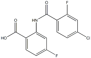 2-[(4-chloro-2-fluorobenzene)amido]-4-fluorobenzoic acid