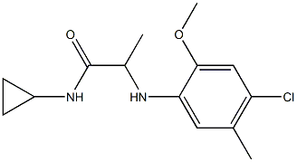 2-[(4-chloro-2-methoxy-5-methylphenyl)amino]-N-cyclopropylpropanamide