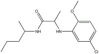 2-[(5-chloro-2-methoxyphenyl)amino]-N-(pentan-2-yl)propanamide