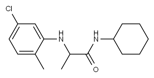 2-[(5-chloro-2-methylphenyl)amino]-N-cyclohexylpropanamide
