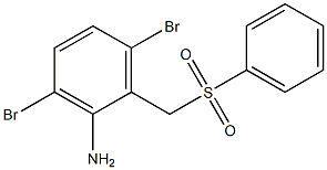 2-[(benzenesulfonyl)methyl]-3,6-dibromoaniline