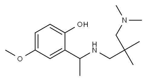 2-[1-({2-[(dimethylamino)methyl]-2-methylpropyl}amino)ethyl]-4-methoxyphenol