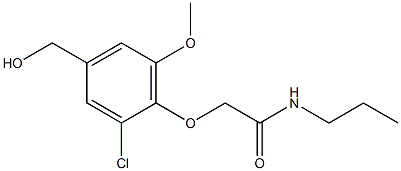2-[2-chloro-4-(hydroxymethyl)-6-methoxyphenoxy]-N-propylacetamide