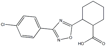 2-[3-(4-chlorophenyl)-1,2,4-oxadiazol-5-yl]cyclohexane-1-carboxylic acid