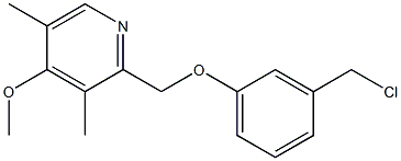 2-[3-(chloromethyl)phenoxymethyl]-4-methoxy-3,5-dimethylpyridine