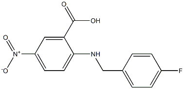 2-{[(4-fluorophenyl)methyl]amino}-5-nitrobenzoic acid