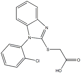 2-{[1-(2-chlorophenyl)-1H-1,3-benzodiazol-2-yl]sulfanyl}acetic acid