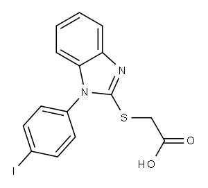 2-{[1-(4-iodophenyl)-1H-1,3-benzodiazol-2-yl]sulfanyl}acetic acid