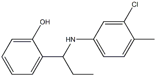 2-{1-[(3-chloro-4-methylphenyl)amino]propyl}phenol