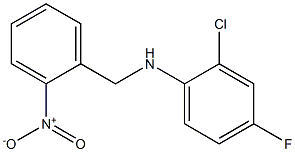 2-chloro-4-fluoro-N-[(2-nitrophenyl)methyl]aniline