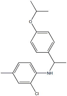 2-chloro-4-methyl-N-{1-[4-(propan-2-yloxy)phenyl]ethyl}aniline