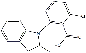 2-chloro-6-(2-methyl-2,3-dihydro-1H-indol-1-yl)benzoic acid