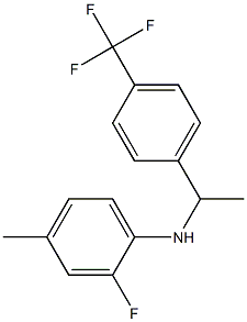 2-fluoro-4-methyl-N-{1-[4-(trifluoromethyl)phenyl]ethyl}aniline