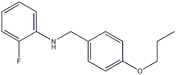 2-fluoro-N-[(4-propoxyphenyl)methyl]aniline|