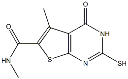 2-mercapto-N,5-dimethyl-4-oxo-3,4-dihydrothieno[2,3-d]pyrimidine-6-carboxamide