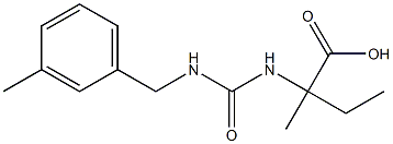 2-methyl-2-({[(3-methylbenzyl)amino]carbonyl}amino)butanoic acid