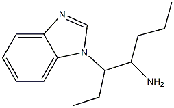 3-(1H-1,3-benzodiazol-1-yl)heptan-4-amine Structure