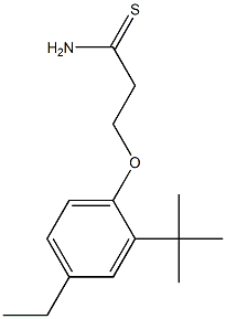 3-(2-tert-butyl-4-ethylphenoxy)propanethioamide