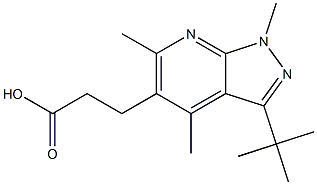 3-(3-tert-butyl-1,4,6-trimethyl-1H-pyrazolo[3,4-b]pyridin-5-yl)propanoic acid