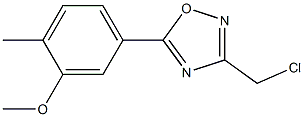 3-(chloromethyl)-5-(3-methoxy-4-methylphenyl)-1,2,4-oxadiazole