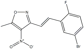 3-[(E)-2-(5-bromo-2-fluorophenyl)vinyl]-5-methyl-4-nitroisoxazole