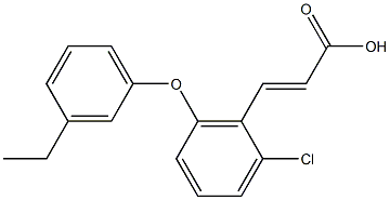 3-[2-chloro-6-(3-ethylphenoxy)phenyl]prop-2-enoic acid